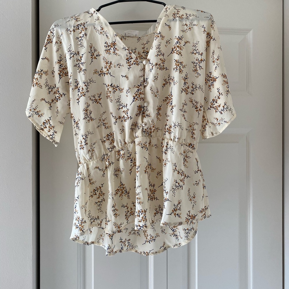 Short Sleeve Peplum Shirt